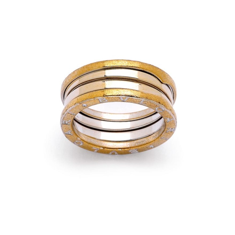 BULGARI B Zero Ring 18KT Yellow + White Gold Size 9.5